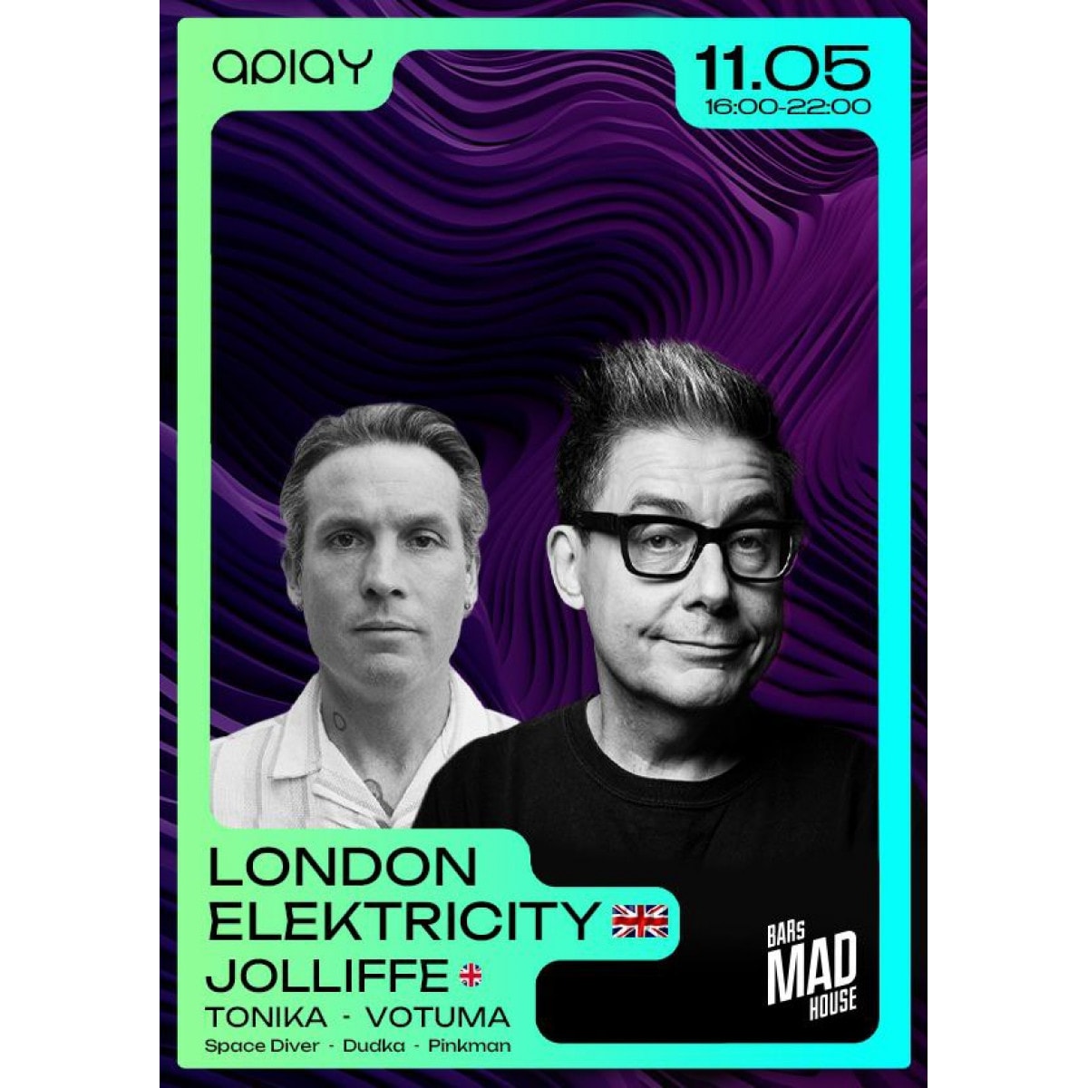 APLAY with LONDON ELEKTRICITY & JOLLIFFE у ЛЬВОВІ